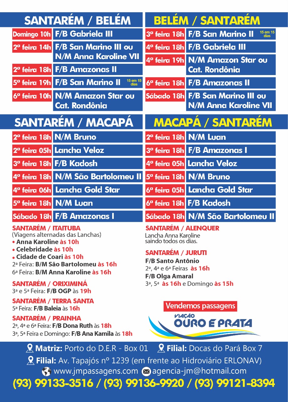 calendario de viagens